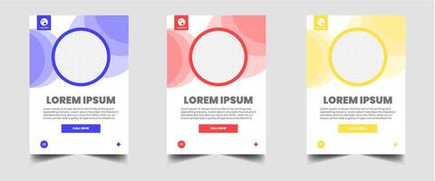 minimalist presentation templates. corporate booklet use in flyer and leaflet, marketing banner, advertising brochure, annual business report, website slider. White blue color company profile vector