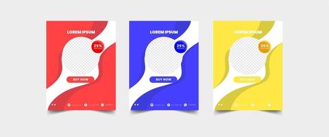 minimalist presentation templates. corporate booklet use in flyer and leaflet, marketing banner, advertising brochure, annual business report, website slider. White blue color company profile vector