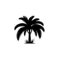 silhouette tree line drawing, elements symbol for architecture and landscape design vector