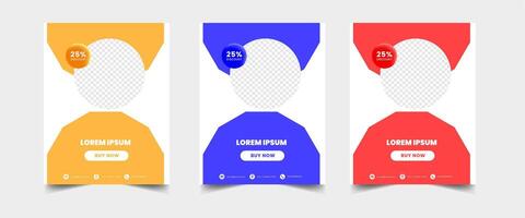 minimalist presentation templates. corporate booklet use in flyer and leaflet, marketing banner, advertising brochure, annual business report, website slider. White blue color company profile vector