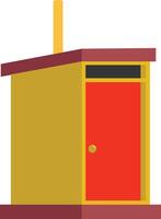 Ventilated Improved Pit Latrine Illustration vector