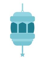 idul adha arabic lamp illustration isoalted vector
