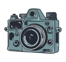 Antique camera old fashioned photography technology icon vector