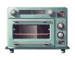 Modern kitchen equipment oven icon isolated vector
