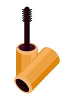 cosmetics mascara make up icon isolated illustration vector