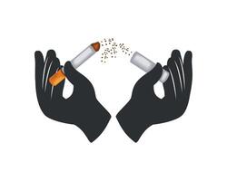 no smoking day event isolated design vector