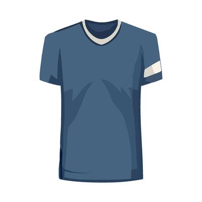 Modern fashion design men blue shirt illustration icon isolated