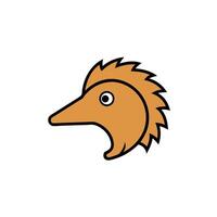 Echidna looks icon vector