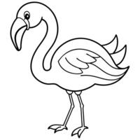 Egret bird reading icon vector