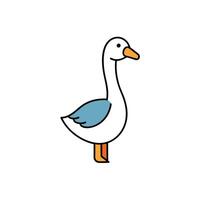 Emperor Goose learns icon vector