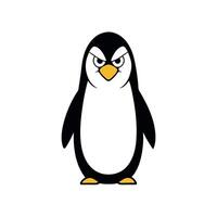Emperor Penguin angry icon vector