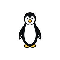 Emperor Penguin goes icon vector