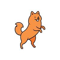 English Pointer dog learns icon vector