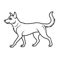 Eskimo Dog learns icon vector