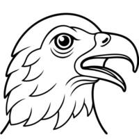Eurasian Sparrowhawk bird angry icon vector
