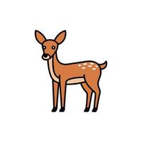 Fallow Deer goes icon vector