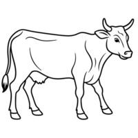 Fallow Deer reading icon vector