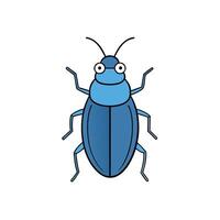Figeater Beetle bug goes icon vector