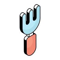 A beautiful design icon of fork vector