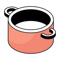 Modern design icon of casserole vector