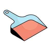 A trendy design icon of dustpan vector