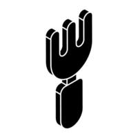 A beautiful design icon of fork vector
