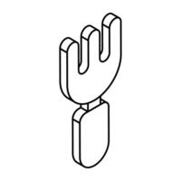 A beautiful design icon of fork vector