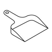 A trendy design icon of dustpan vector