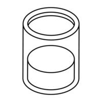 A flat design icon of juice vector
