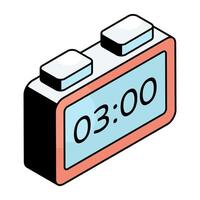 An icon design of digital timer vector