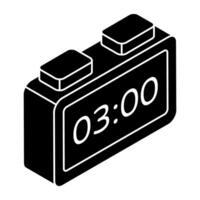 An icon design of digital timer vector