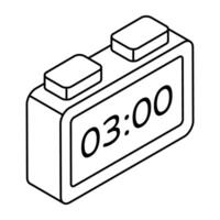 An icon design of digital timer vector