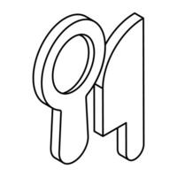 Perfect design icon of chopping knife vector
