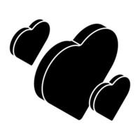 An icon design of heart vector