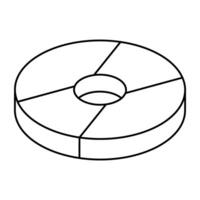 A trendy design icon of disk vector