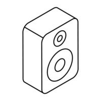 An icon design of speaker vector