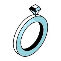 An icon design of ring vector