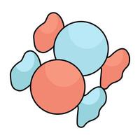 An icon design of candies vector