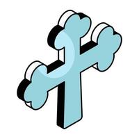 A beautiful design icon of holy cross vector