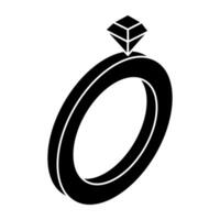An icon design of ring vector