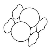 An icon design of candies vector
