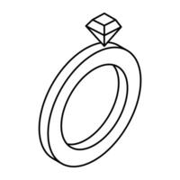 An icon design of ring vector
