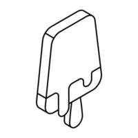 Modern design icon of ice pop vector
