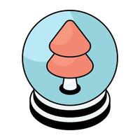 Modern design icon of snow globe vector