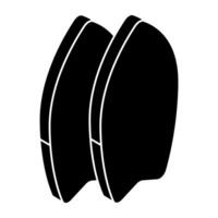Modern design icon of surfboard vector