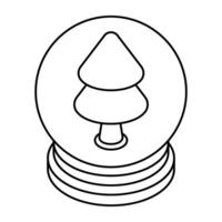 Modern design icon of snow globe vector