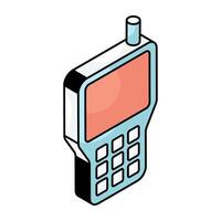 Creative design icon of walkie talkie vector