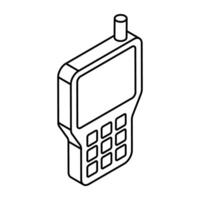 Creative design icon of walkie talkie vector