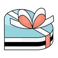 An icon design of gift box vector