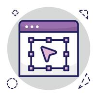 Modern style icon of selection tool vector
